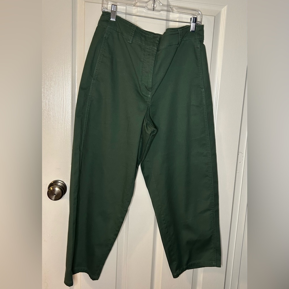 Ann Taylor Dark Green Chino Pants